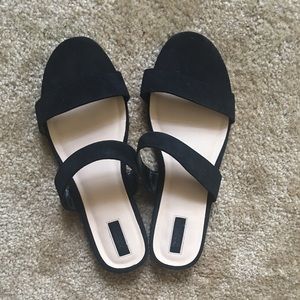 Double Strap Sandals - Wide Width